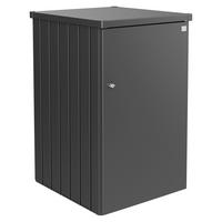 MÜLLTONNENBOX - Dunkelgrau, Basics, Metall (80/129/88cm) - Biohort
