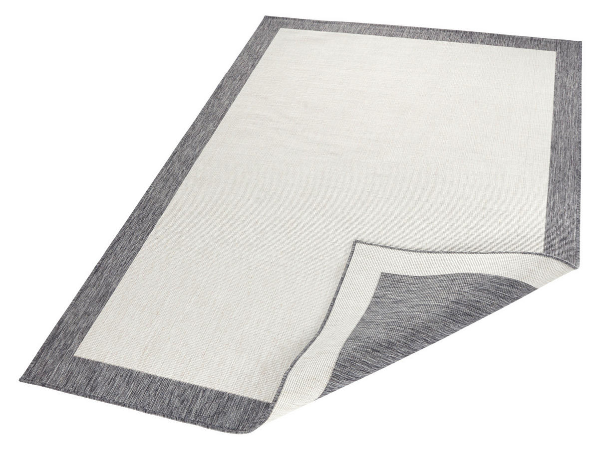 OUTDOORTEPPICH 120/170 cm Twin Creme, Grau  - Creme/Grau, Design, Kunststoff (120/170cm)