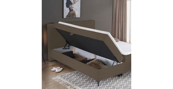 BOXBETT 180/200 cm in Braun - Schwarz/Braun, Design, Holz/Holzwerkstoff (180/200cm) - Xora