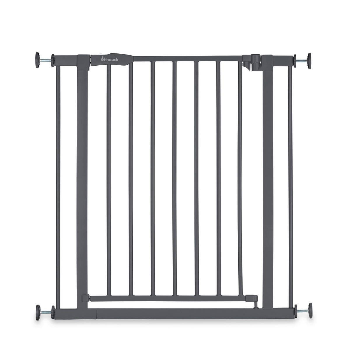 ZAŠTITNA OGRADICA ZA VRATA  Open N Stop 2  - siva, Basics, metal/plastika (75 - 80/77cm) - Hauck