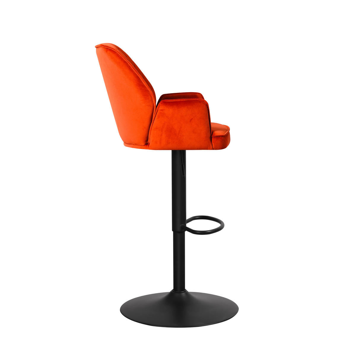 SADA BAROVÝCH STOLIČIEK 2 kus - oranžová/medená, Modern, kov/textil (54/100/58cm) - MID.YOU