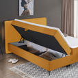BOXBETT 140/200 cm  in Currygelb  - Currygelb/Schwarz, Design, Holz/Holzwerkstoff (140/200cm) - Xora