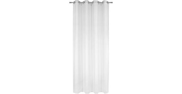 ÖSENVORHANG transparent - Weiß, Basics, Textil (140/245cm) - Boxxx