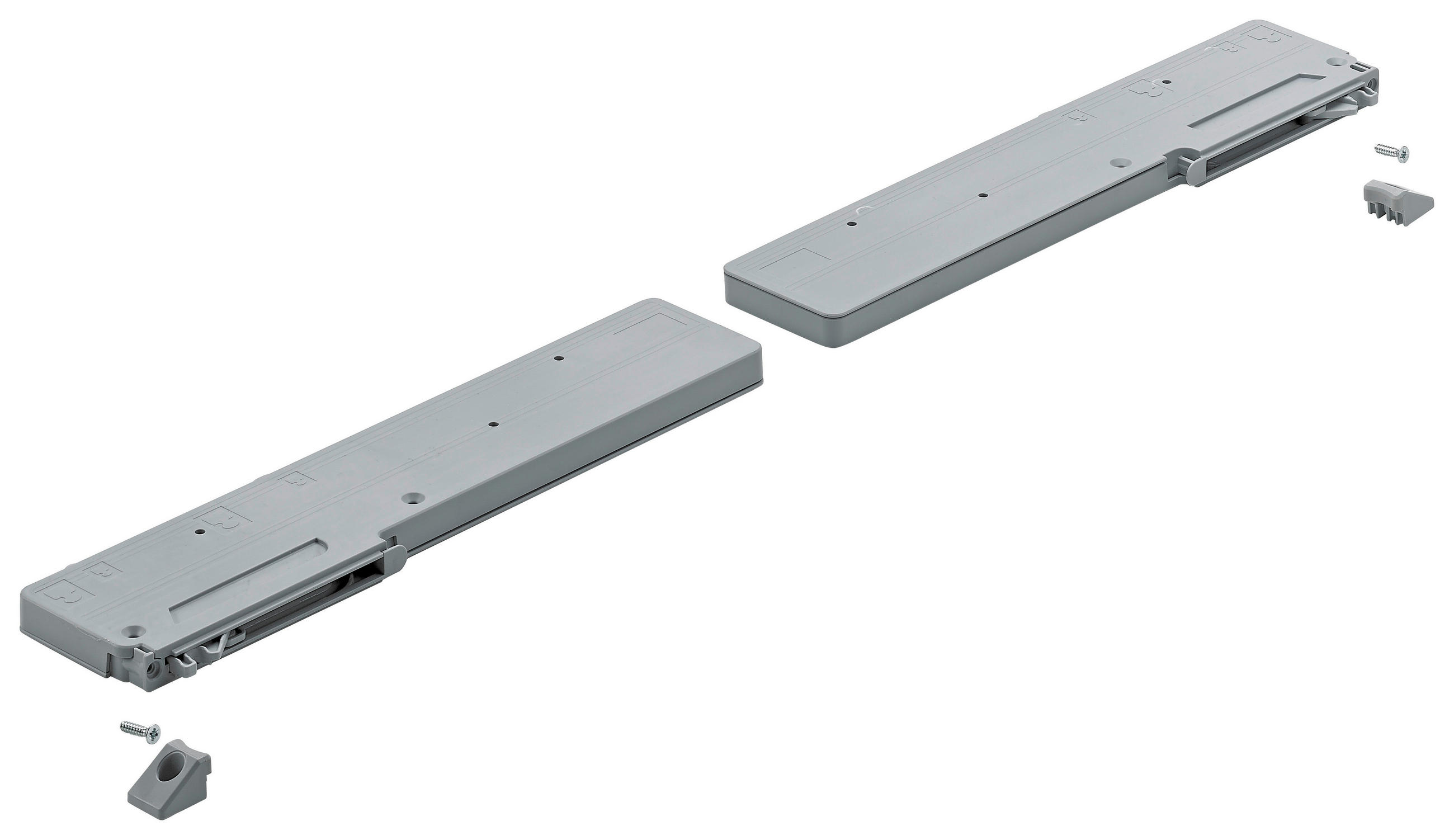 TÜRDÄMPFER   - Grau, Design, Kunststoff (27/6,7cm) - Carryhome