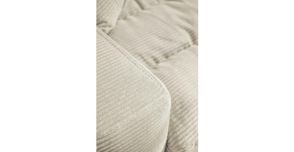 ECKSOFA in Cord Naturfarben  - Schwarz/Naturfarben, Design, Textil/Metall (296/207cm) - Dieter Knoll