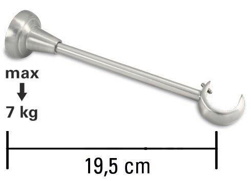 CONSOLE BARĂ 12 cm  - bronz, Konventionell, metal (12cm) - Gardinia