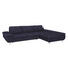 WOHNLANDSCHAFT Webstoff Nierenkissen - Blau/Chromfarben, Design, Textil/Metall (313/203cm) - Venda