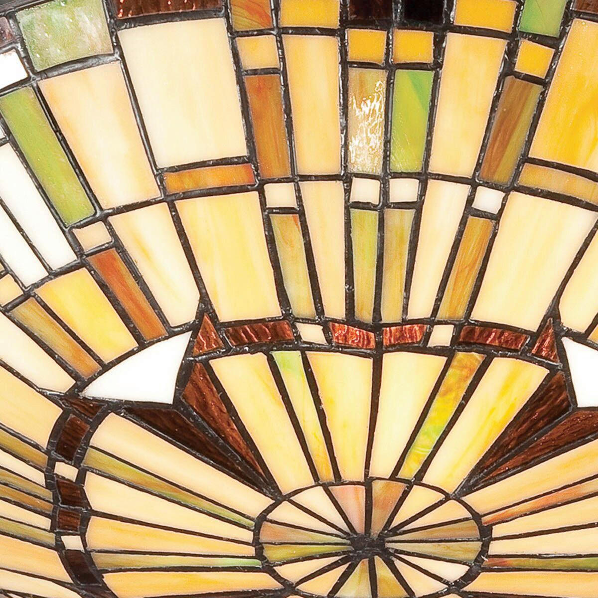 DECKENLEUCHTE  14,6/42,0 cm    - Dunkelbraun/Multicolor, Konventionell, Glas/Metall (14,6/42,0cm) - Elstead Lighting