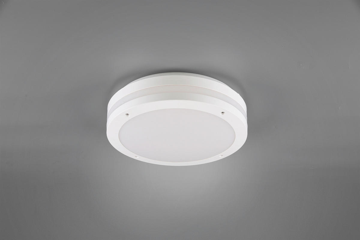 TAKLAMPA UTOMHUS PIAVE 30/9 cm  - vit, Basics, plast (30/9cm) - Trio Leuchten
