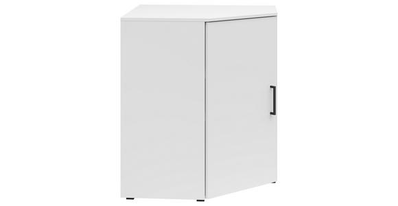 ECKKOMMODE 71,5/83/71,5 cm in Weiß - Anthrazit/Schwarz, MODERN, Holzwerkstoff/Kunststoff (71,5/83/71,5cm) - Carryhome