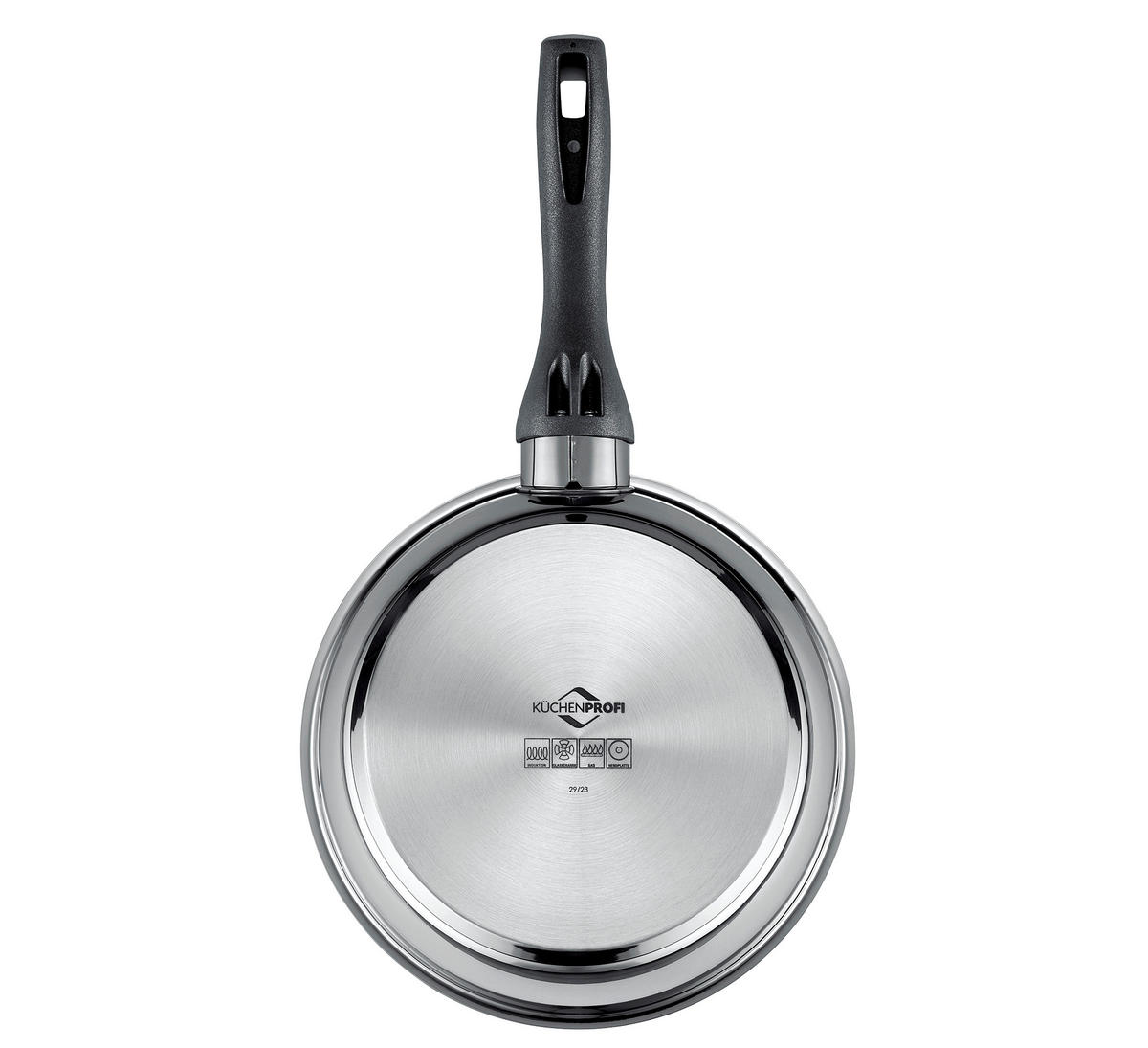 PÁNEV NA SMAŽENÍ  nepřilnavý povrch ILAG®  24 cm  - barvy stříbra, Basics, kov/plast (24cm) - KÜCHENPROFI