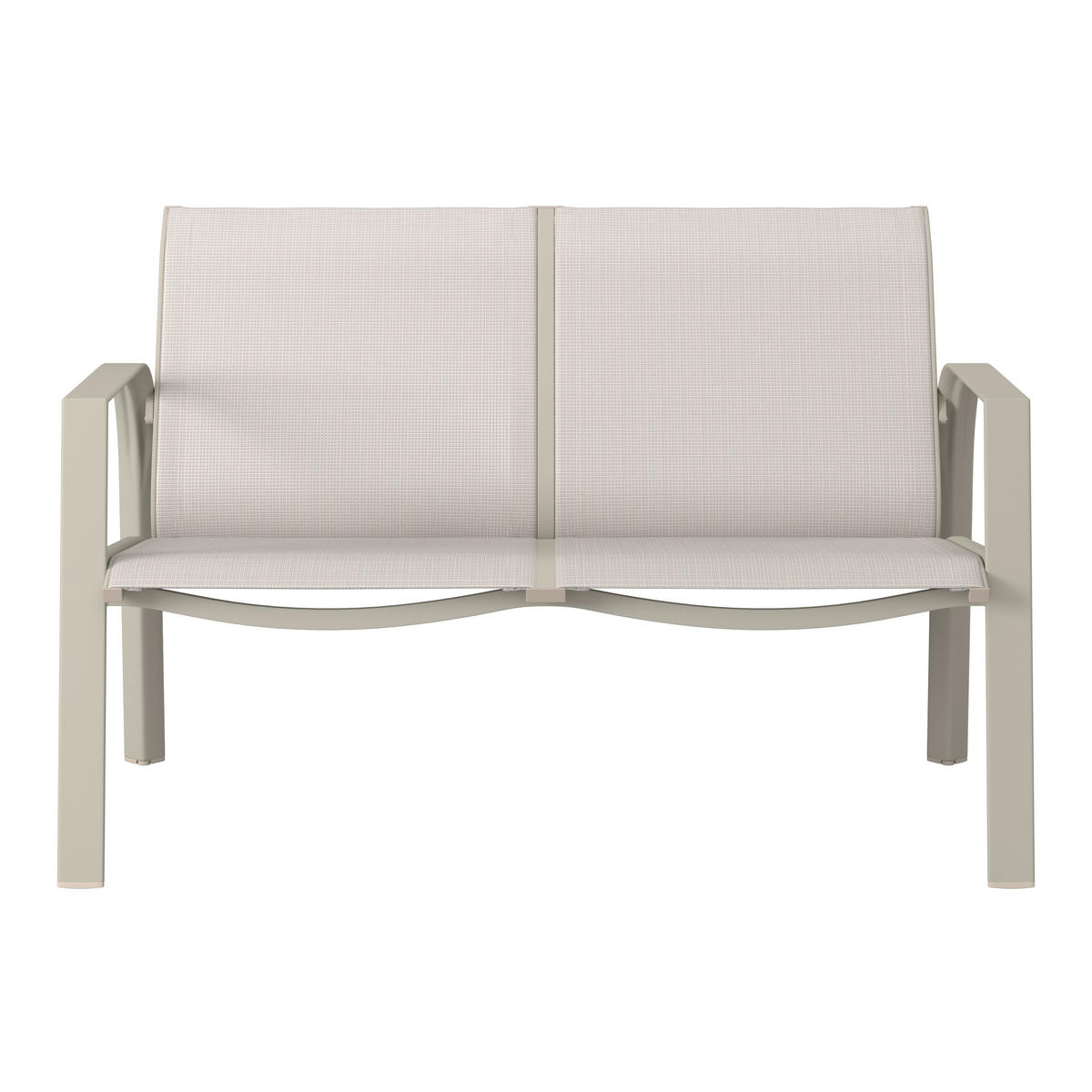 GARTENSET Webstoff Aluminium  - Beige/Weiß, MODERN, Textil/Metall (67/122/53/82/82/35/72/72/103cm) - Ambia Garden