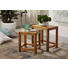 SATZTISCH Wildeiche vollmassiv Eichefarben - Eichefarben, Design, Holz (45/35/85cm) - Carryhome SATZTISCH Wildeiche vollmassiv Eichefarben - Eichefarben, Design, Holz (45/35/85cm) - Carryhome
