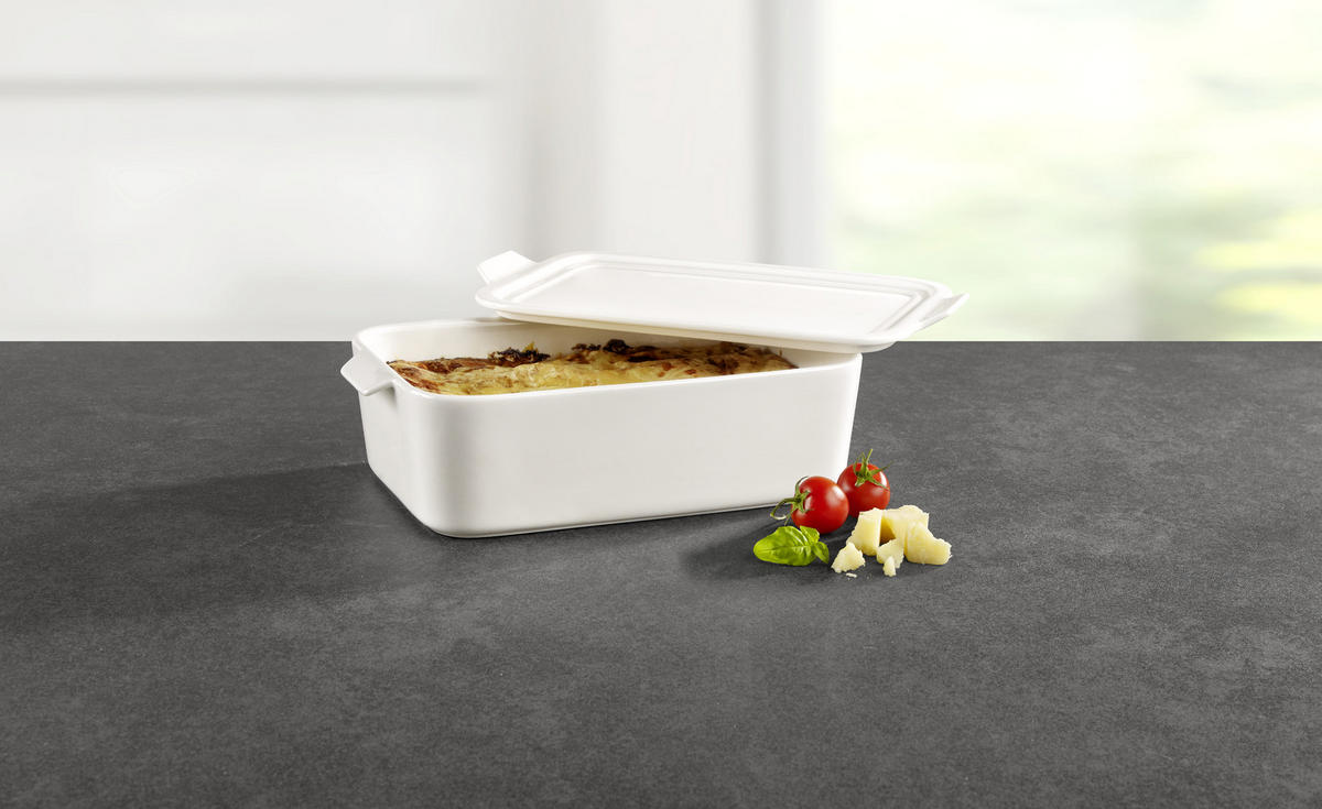 AUFLAUFFORM 30,5/18,3/10,4 cm   - Weiß, Basics, Keramik (30,5/18,3/10,4cm) - Homeware Profession.