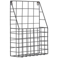 WANDREGAL  - Schwarz, Trend, Metall (27/35,5/8,5cm) - Xora