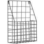 WANDREGAL  - Schwarz, Trend, Metall (27/35,5/8,5cm) - Xora