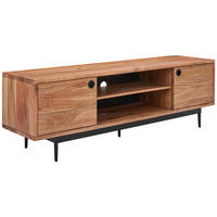 LOWBOARD  in 160/50/40 cm  - Schwarz/Naturfarben, LIFESTYLE, Holz/Kunststoff (160/50/40cm) - Livetastic