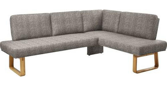 ECKBANK 265/174 cm in Eichefarben, Beige - Eichefarben/Beige, Design, Holz/Textil (265/174cm) - Dieter Knoll