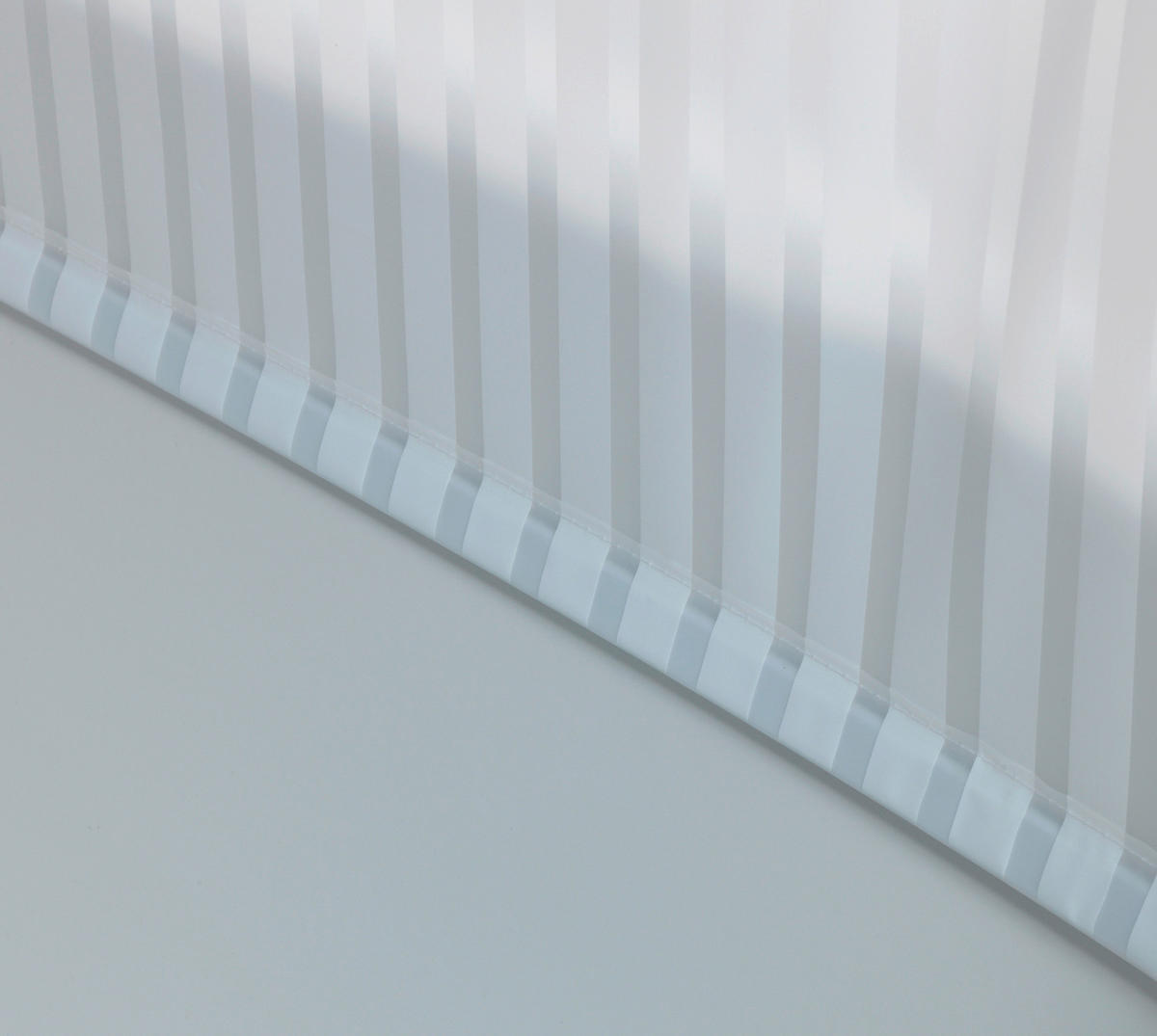 DUSCHTRENNWAND Weiß   - Weiß, Basics, Kunststoff/Metall (132/240/5cm) - Wenko