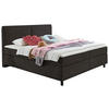 BOXSPRINGBETT 160/200 cm  in Schlammfarben  - Schlammfarben/Schwarz, KONVENTIONELL, Kunststoff/Textil (160/200cm) - Hom`in