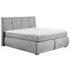 BOXSPRINGBETT 160/200 cm  in Hellgrau  - Wengefarben/Hellgrau, Konventionell, Holz/Textil (160/200cm) - Xora