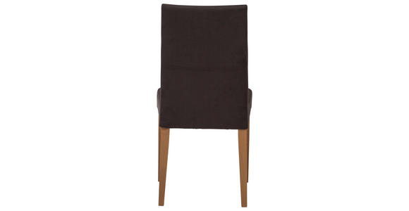 STUHL Flachgewebe Buche massiv Buchefarben, Dunkelbraun - Dunkelbraun/Buchefarben, KONVENTIONELL, Holz/Textil (48/96/57cm) - Voleo