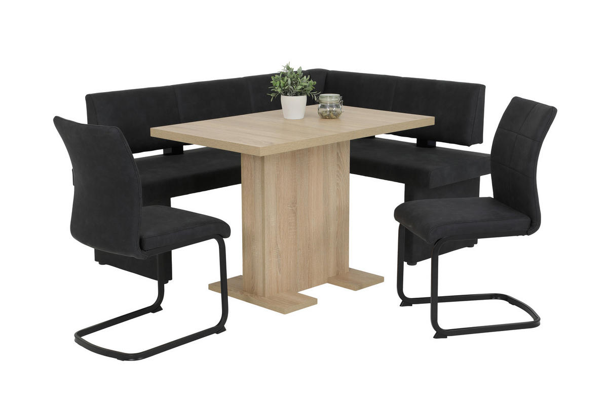 SCHWINGSTUHL  in Mikrofaser  - Anthrazit, Trend, Textil/Metall (42/89/59cm) - Carryhome