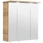 SPIEGELSCHRANK 65/72/20 cm  - Chromfarben/Eichefarben, KONVENTIONELL, Glas/Holzwerkstoff (65/72/20cm) - Xora