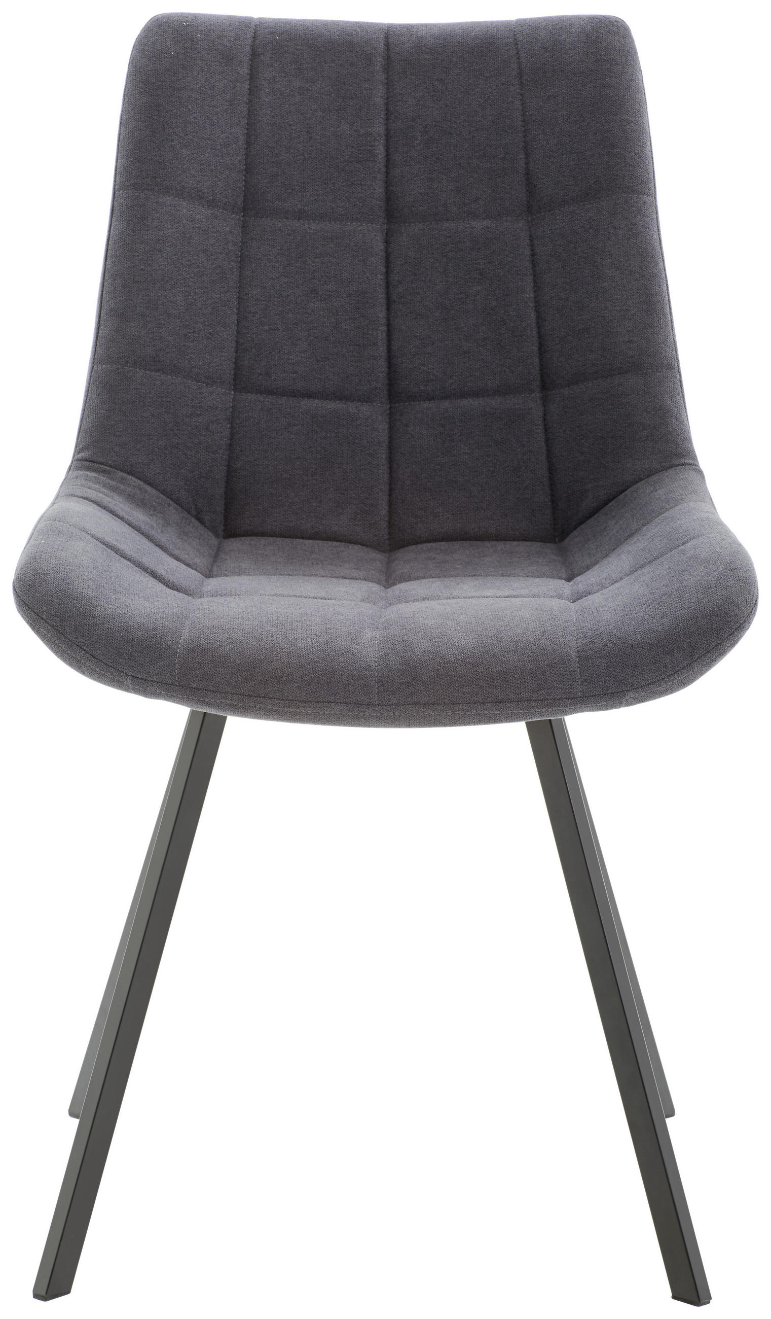 STUHL Mikrofaser Grau, Schwarz  - Schwarz/Grau, LIFESTYLE, Textil/Metall (54/86/62cm) - Livetastic