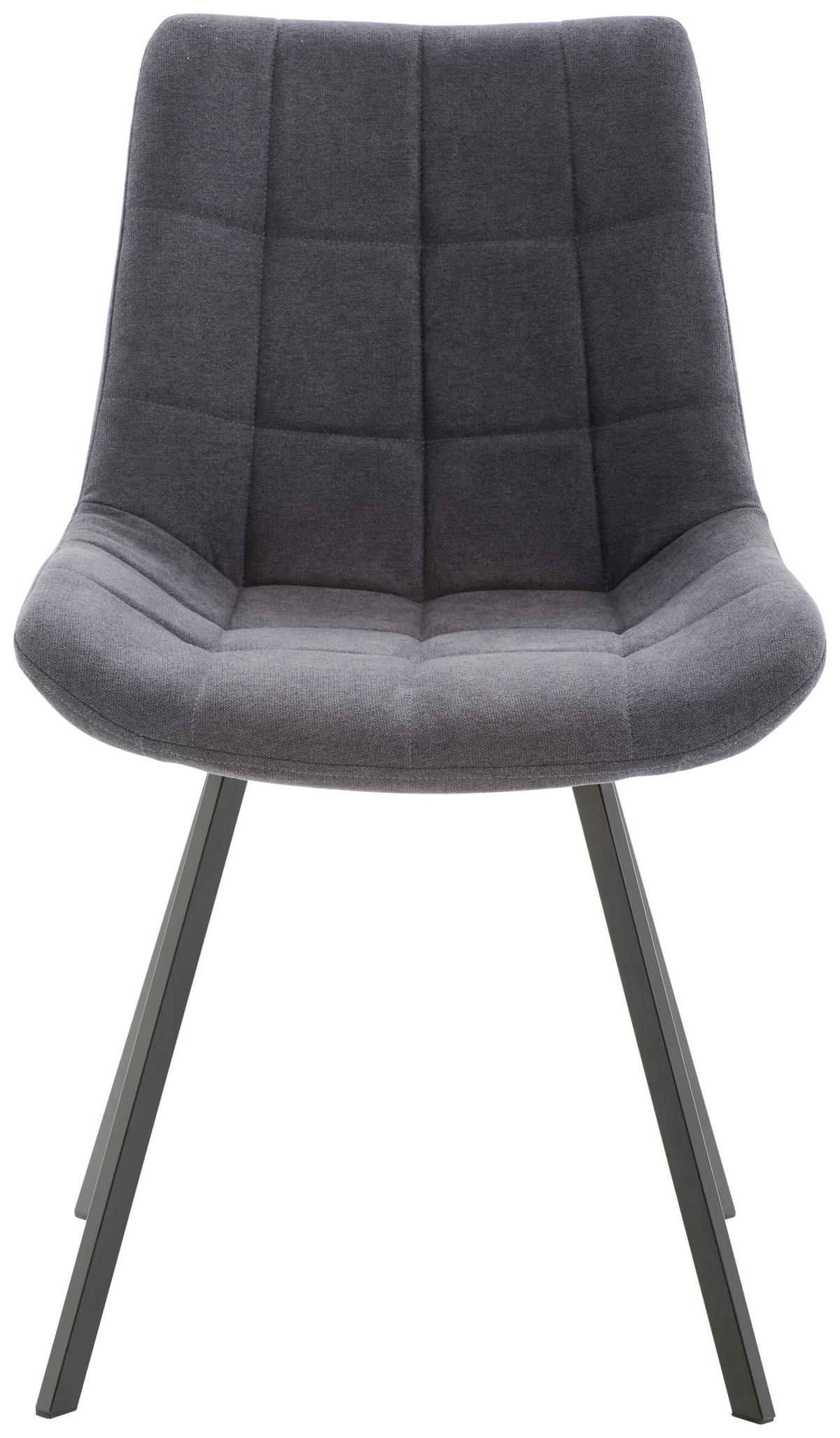 SCAUN in metal, textil gri, negru  - negru/gri, Lifestyle, metal/textil (54/86/62cm) - Livetastic