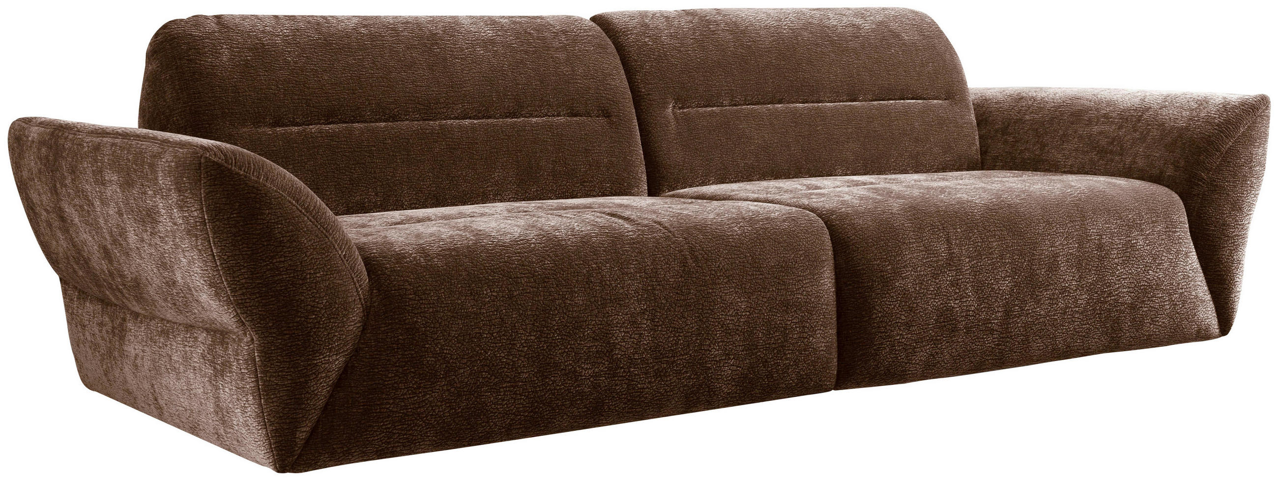 BIGSOFA in Chenille Kupferfarben  - Schwarz/Kupferfarben, Konventionell, Kunststoff/Textil (300/91/116cm) - Sit & More
