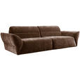 BIGSOFA Chenille Kupferfarben  - Schwarz/Kupferfarben, KONVENTIONELL, Kunststoff/Textil (300/91/116cm) - Cantus