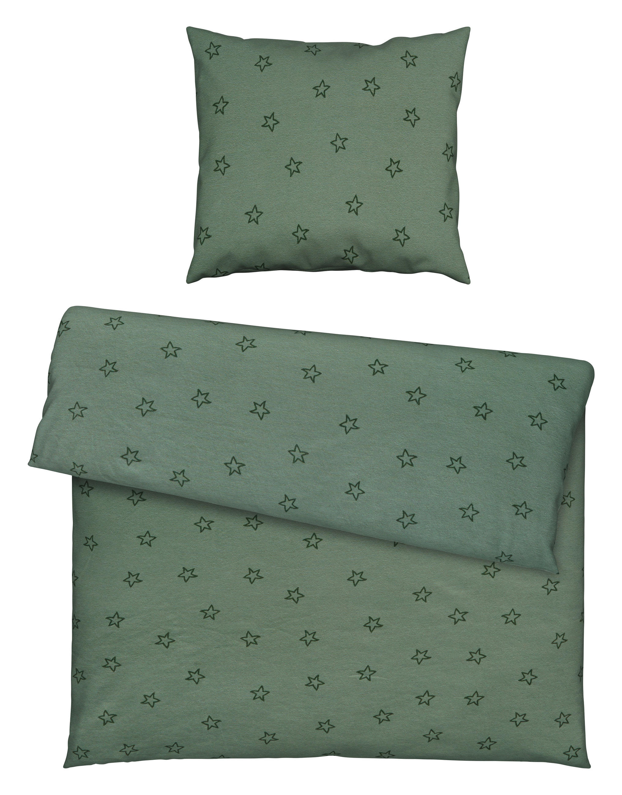 BABYBETTWÄSCHE Jersey 80/80 cm  - Grün, Basics, Textil (80/80cm) - Patinio