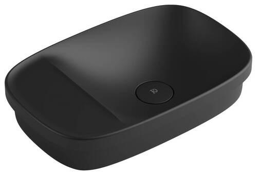 WASCHBECKEN  - Schwarz, Basics, Stein (58/14,8/38cm) - Dieter Knoll
