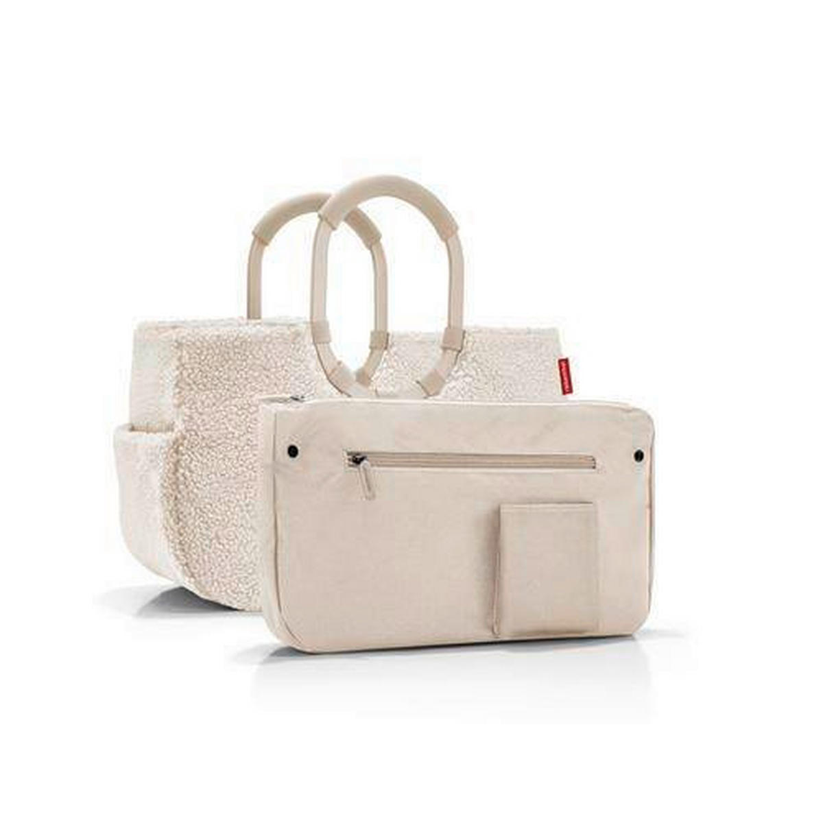 BEVÁSÁRLÓTÁSKA - krém, Basics, textil (40/26/20cm)