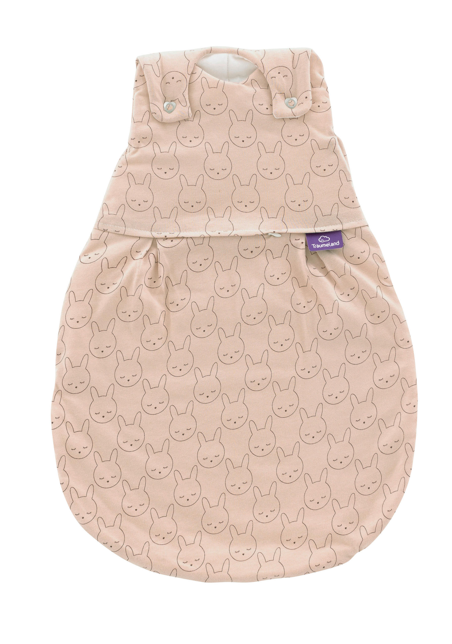 BABYSCHLAFSACKSET Kuschelhase Beige    50/56   - Beige/Altrosa, Basics, Textil (50/56null) - Träumeland