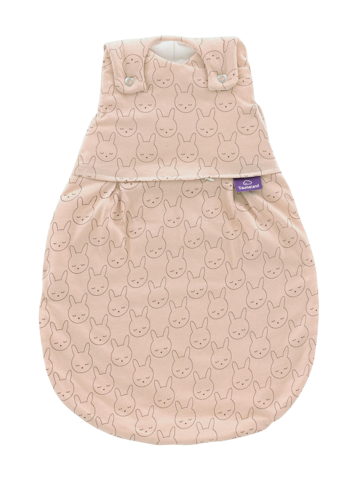 BABYSCHLAFSACKSET Kuschelhase Beige    50/56   - Beige/Altrosa, Basics, Textil (50/56null) - Träumeland