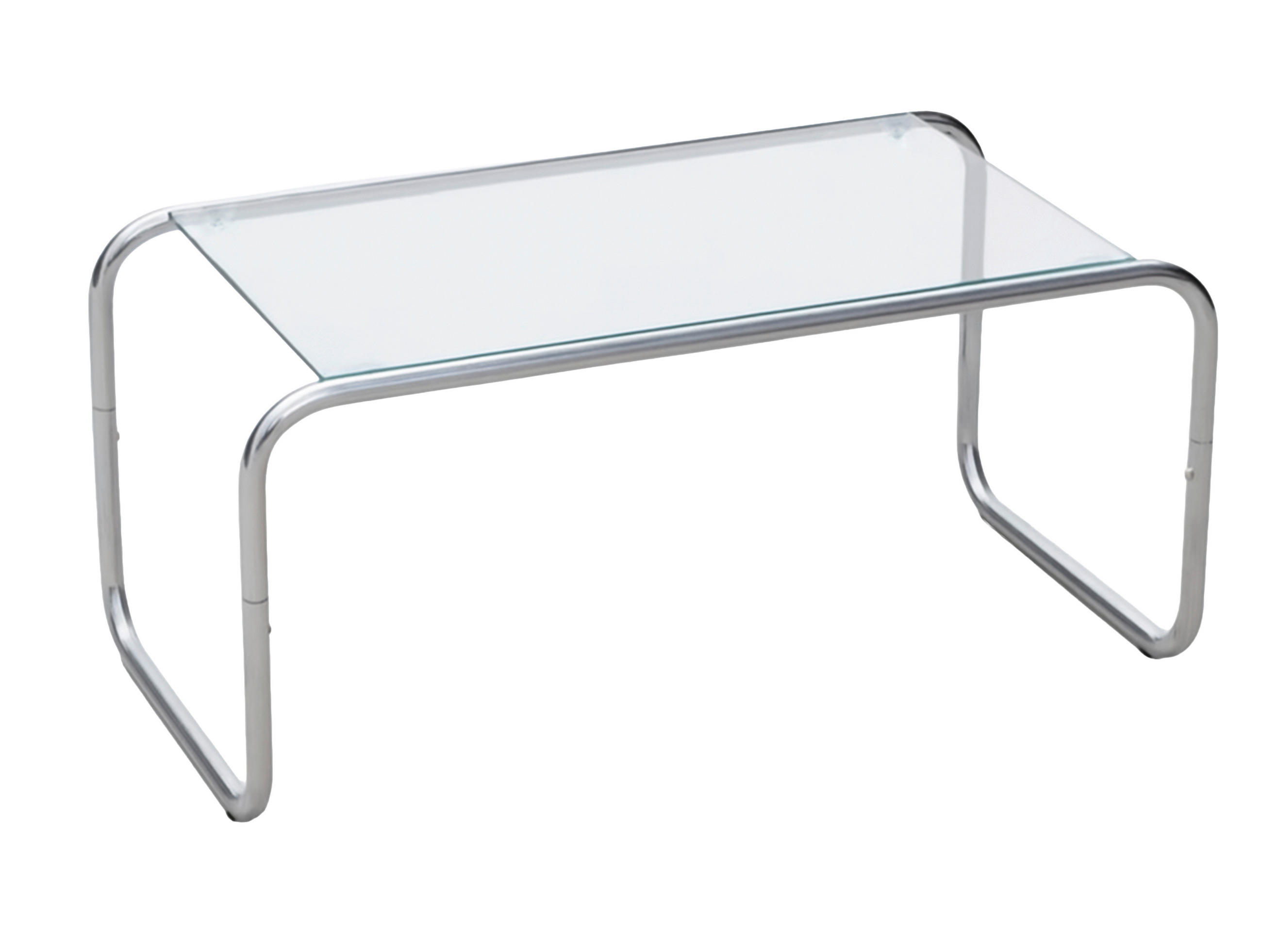 COUCHTISCH Ventana 40/50/36 cm rechteckig Chromfarben  - Chromfarben, Basics, Glas/Metall (40/50/36cm) - Leitmotiv