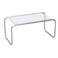 COUCHTISCH Ventana 40/50/36 cm rechteckig Chromfarben  - Chromfarben, Basics, Glas/Metall (40/50/36cm) - Leitmotiv