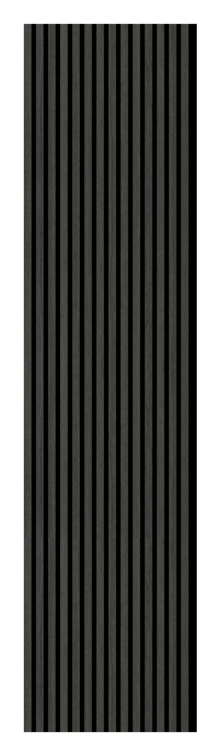 AKUSTIKPANEEL Dunkelgrau furniert 57.25/1.9/240 cm  - Dunkelgrau, KONVENTIONELL, Holzwerkstoff/Textil (57.25/1.9/240cm)