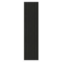 AKUSTIKPANEEL Dunkelgrau furniert 57.25/1.9/240 cm  - Dunkelgrau, KONVENTIONELL, Holzwerkstoff/Textil (57.25/1.9/240cm)