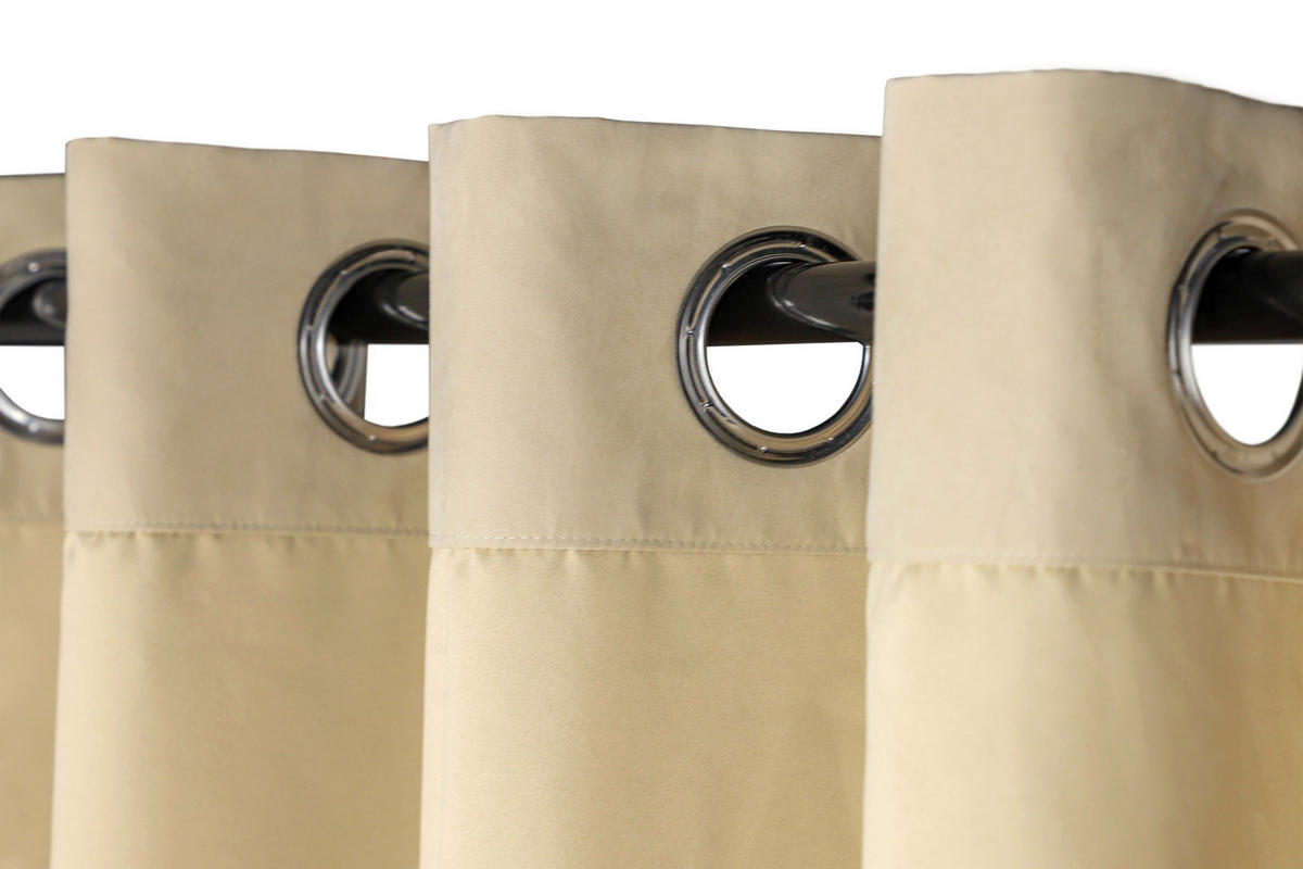 ÖSENVORHANG blickdicht  - Sandfarben/Beige, Basics, Textil (130/250cm) - Schöner Wohnen