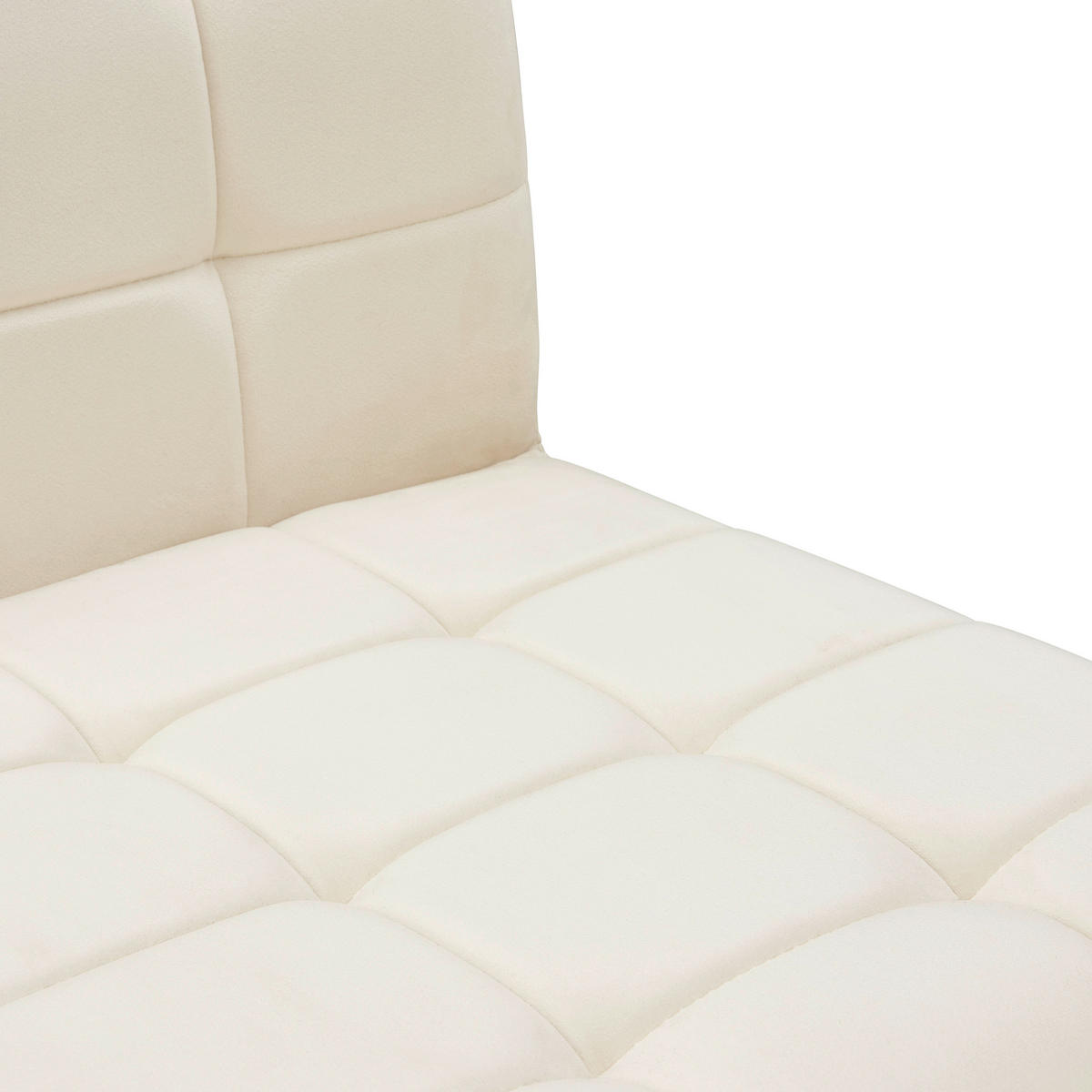 STUHL Samt Beige, Eichefarben Eiche massiv  - Eichefarben/Beige, MODERN, Holz/Textil (47/89/61cm) - MID.YOU