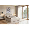 POLSTERBETT Lattenrost, Bettkasten 180/200 cm  in Beige  - Eichefarben/Beige, MODERN, Holz/Textil (180/200cm) - Livetastic