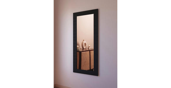 WANDSPIEGEL 79/179/5 cm in rechteckig - Schwarz, Design, Glas/Holz (79/179/5cm) - Xora