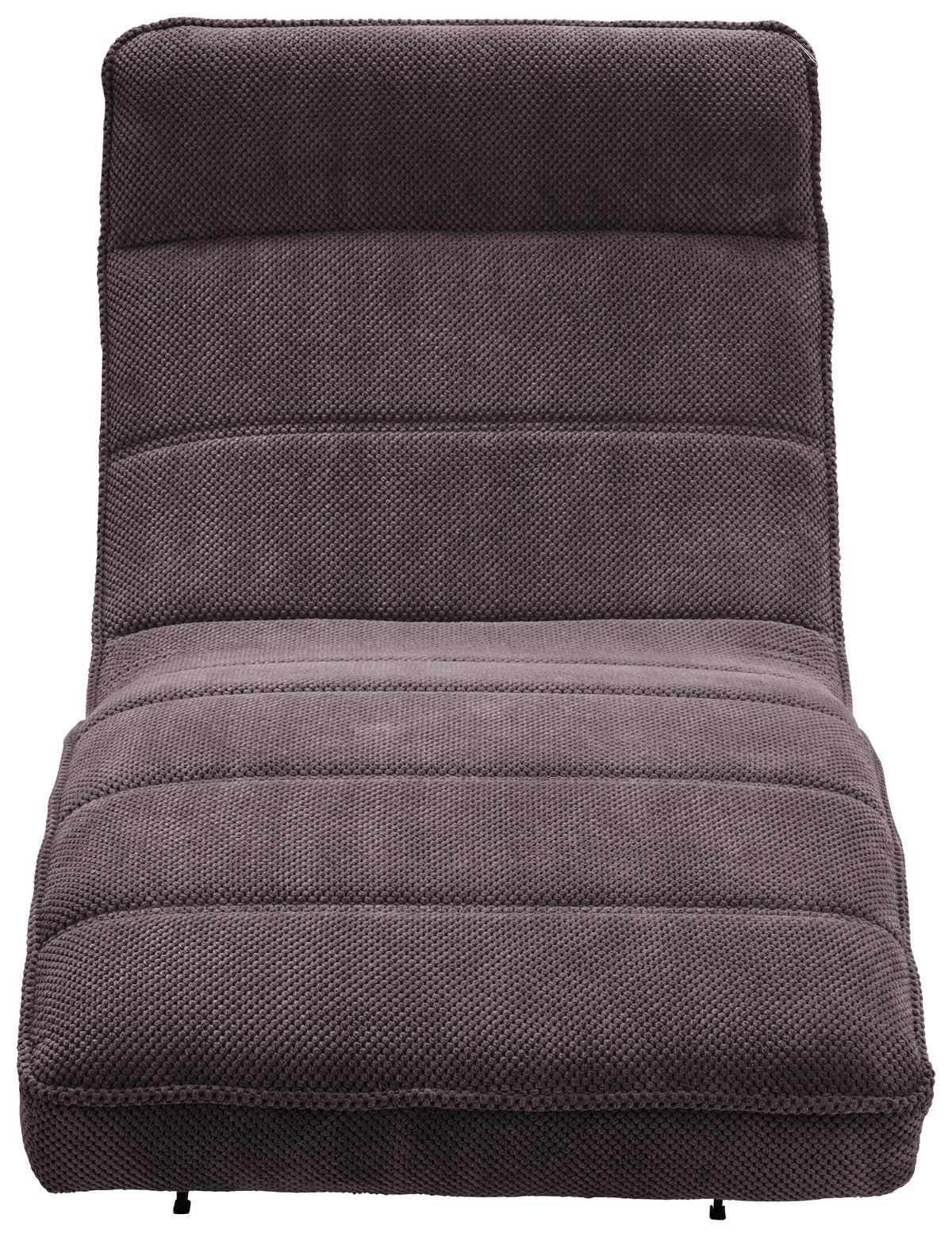 RELAXLIEGE in Webstoff Taupe  - Taupe/Schwarz, Design, Textil/Metall (75/158-178/58-86cm) - Welnova