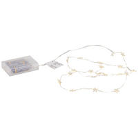LICHTERKETTE 95 cm  - Transparent/Silberfarben, KONVENTIONELL, Kunststoff (95cm)