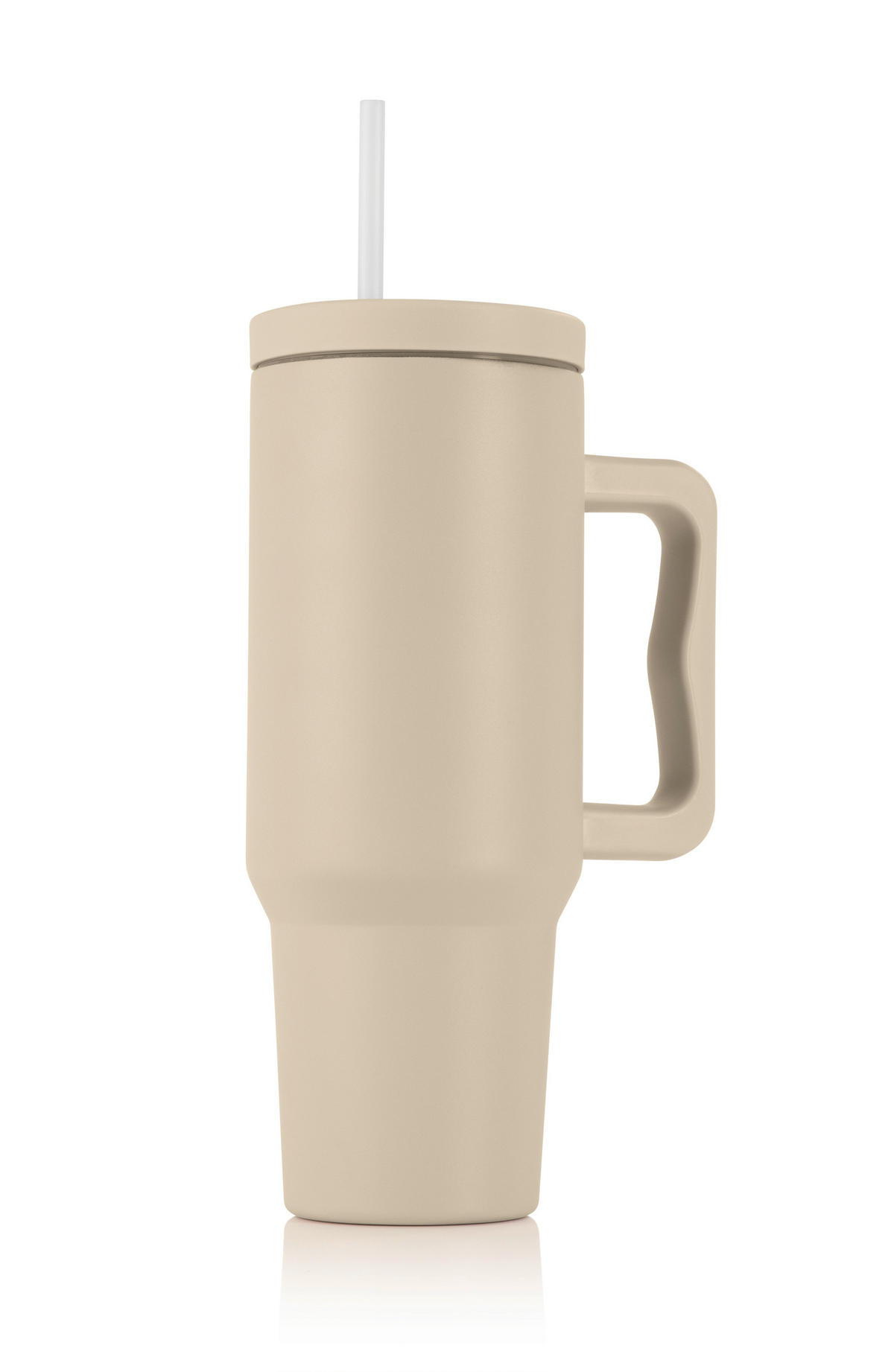 THERMOBECHER GOURMETMAXX 1,2 L  - Beige, Basics, Kunststoff/Metall (15,5/11/27cm)