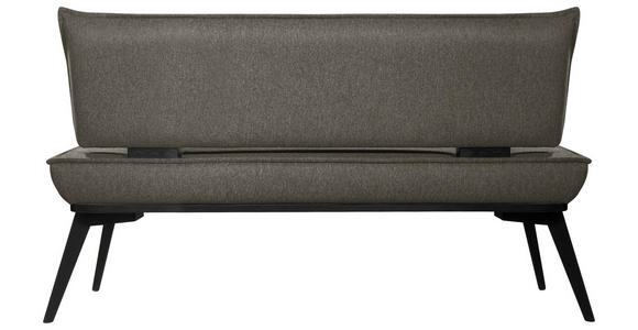 SITZBANK 173/90/65 cm Webstoff Dunkelgrau, Schwarz Buche massiv - Dunkelgrau/Schwarz, Basics, Holz/Textil (173/90/65cm) - Carryhome