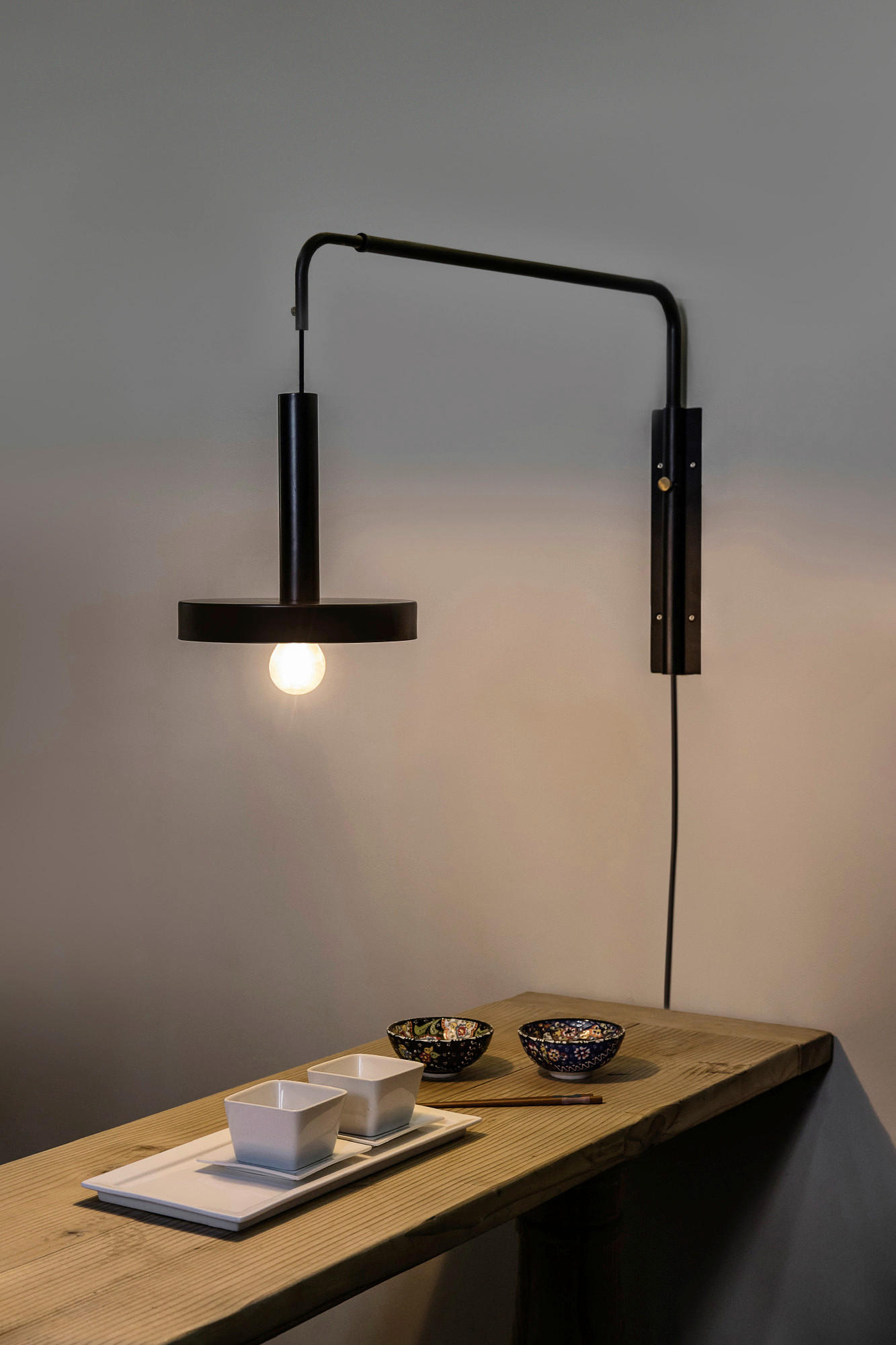 WANDLEUCHTE 120/120/50 cm   - Schwarz, LIFESTYLE, Metall (120/120/50cm)